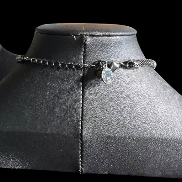 Liz Claiborne Red Rhinestone Statement Necklace Holiday Glam Elegant Luxury Bold - Picture 4 of 5